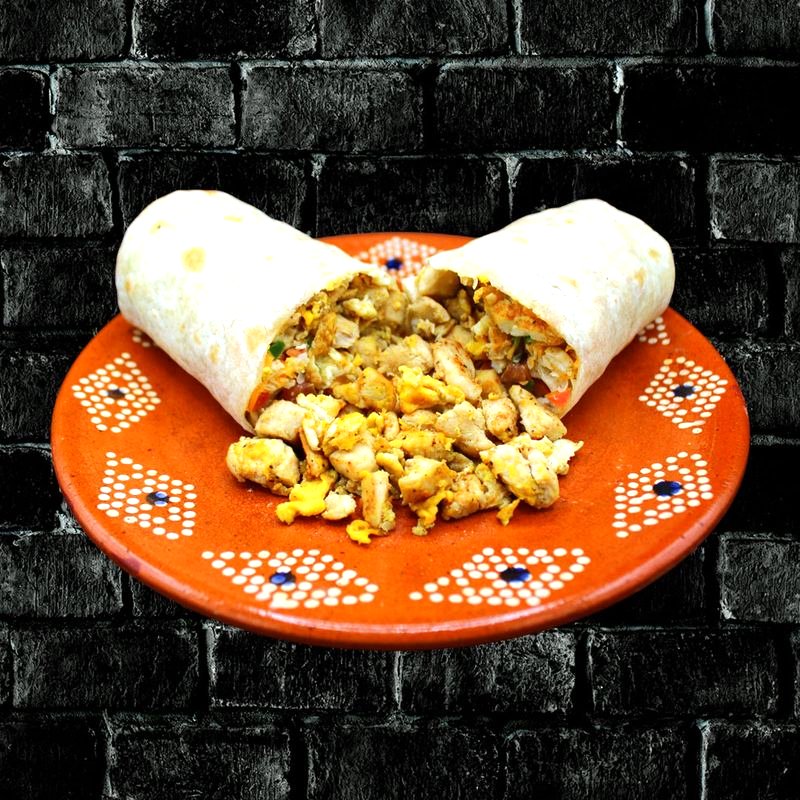 Chicken Breakfast Burrito at Rivas Mexican Grill