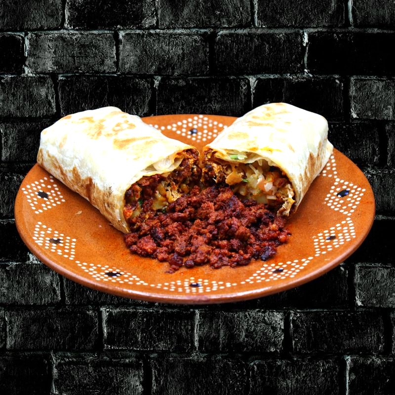 Chorizo Breakfast Burrito at Rivas Mexican Grill