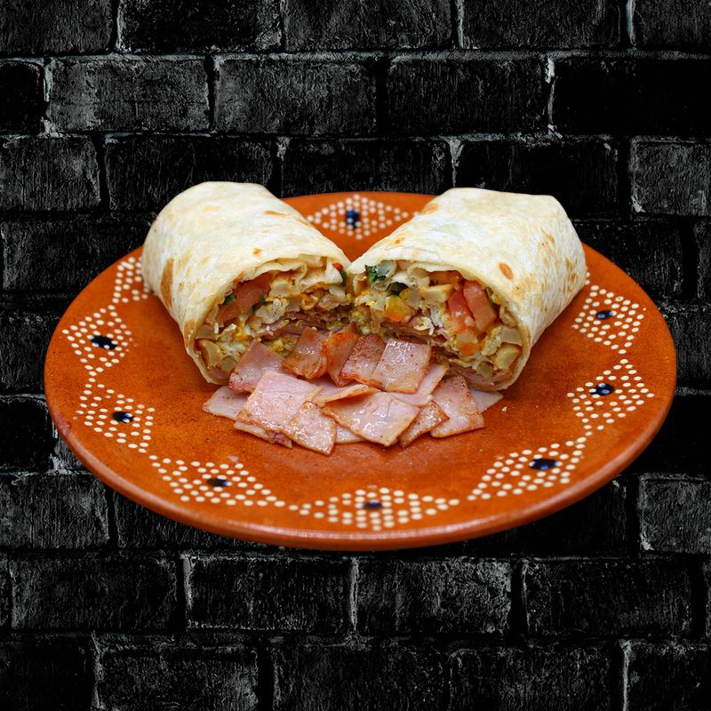 Ham Breakfast Burritos at Rivas Mexican Grill
