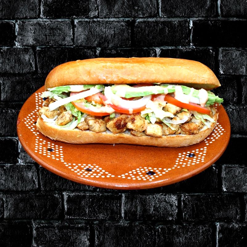 Chicken Torta at Rivas Mexican Grill