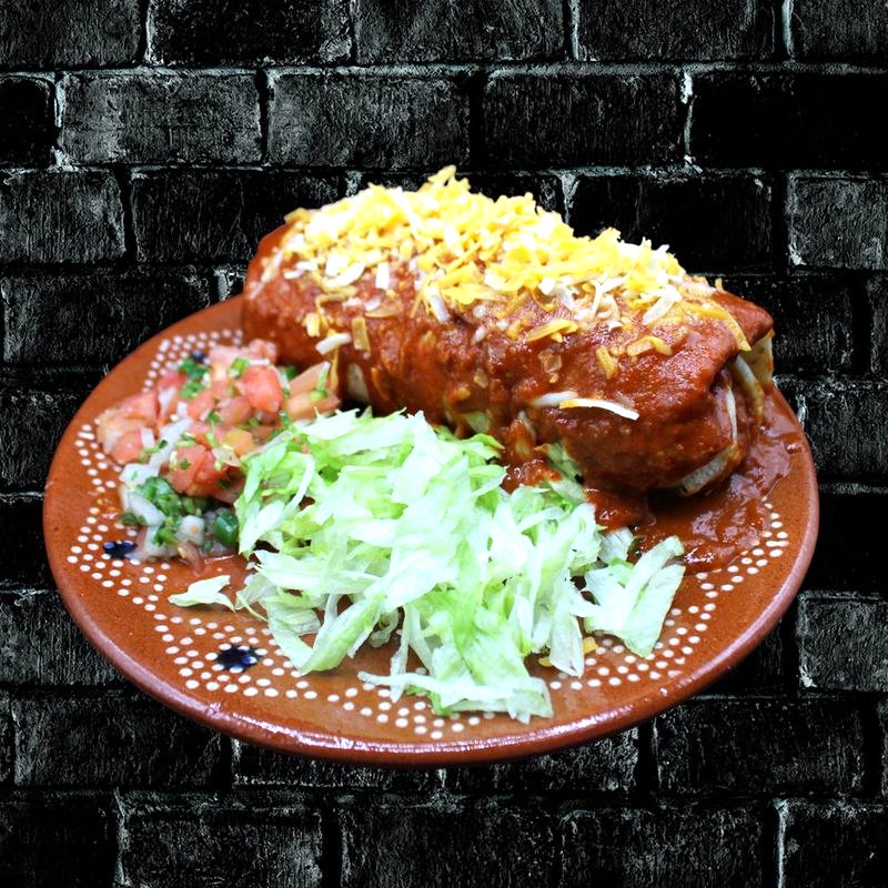 California Wet Burrito at Rivas Mexican Grill